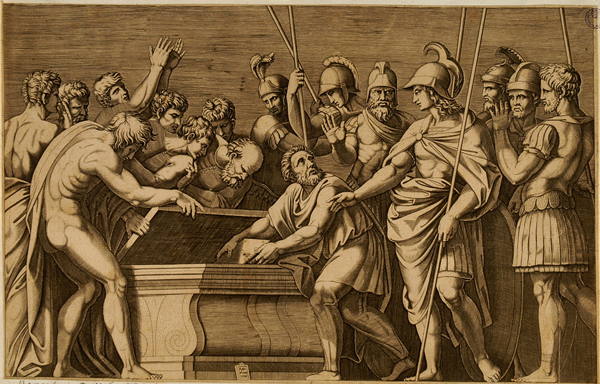 Anonimo italiano - Alessandro fa nascondere le opere di Omero